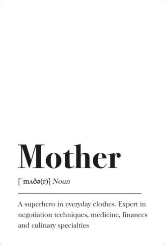 Mother Definition Posters And Prints Uk