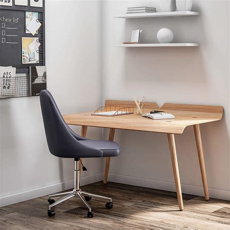 Modern Scandinavian Office Furniture Curved Top Desk Interior Design