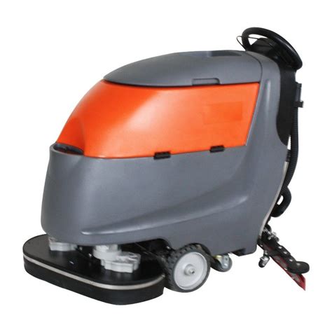 Walk Behind Two Brushes Commercial Hard Floor Cleaner Machine High