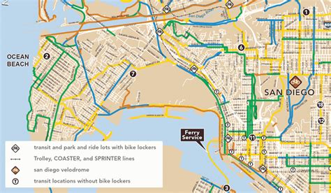 Bike Paths San Diego Map Amargo Marquita