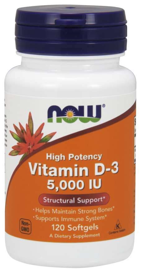 As a dietary supplement, take one tablet daily. Vitamin D-3 5,000 IU Softgels | NOW Foods