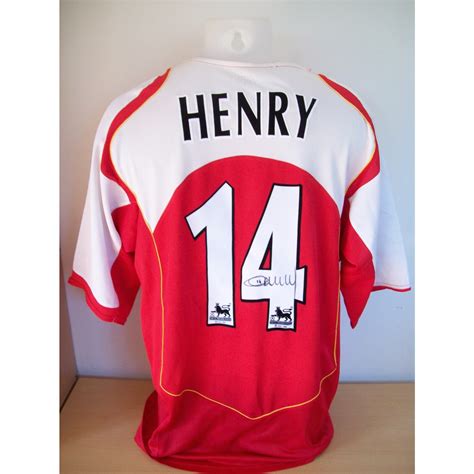 Thierry Henry Signed Arsenal Home Shirt 25805