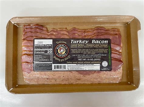 Turkey Bacon Packaged Bowman And Landes Turkeys