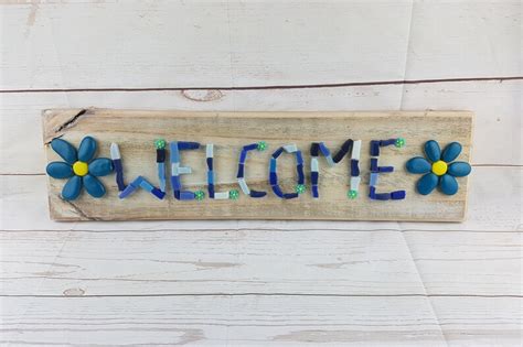 Welcome Sign Rustic Recycled Timber Welcome Sign Wording In Etsy