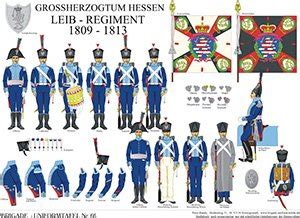 Tafel Gro Herzogtum Hessen Darmstadt Leib Regiment