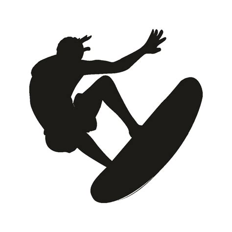 Surfing Silhouette Clip Art Surfing Png Download 800800 Free