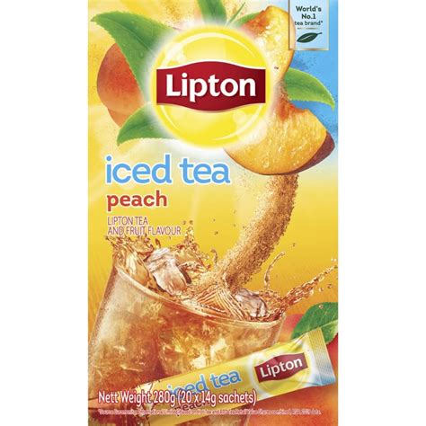 Buy Lipton Iced Tea Peach 20 Pack Online Worldwide Delivery