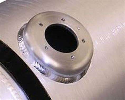 10x36 End Fill Spun Aluminum Round Gas Tank With Sending Unit Flange