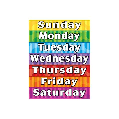 Days Of The Week Chart Teacher Created Resources Tcr7608