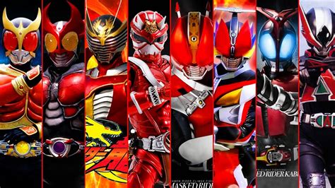 Kamen Rider All Red Form All Riders Henshin Form And Finisher Part 1