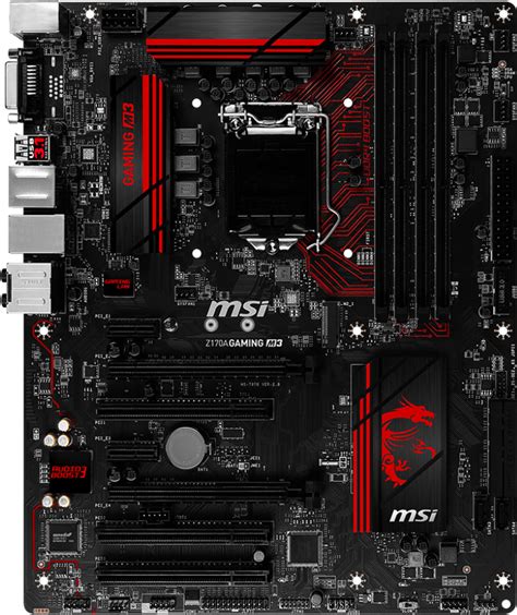 Msi Z170a Gaming M3 Motherboard Specifications On Motherboarddb