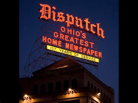 The Columbus Dispatch Sign Columbus Oh Vintage Neon Signs Neon