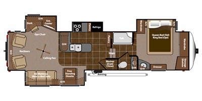 Floor plan | keystone rv, floor plans, keystone montana. Full Specs for 2012 Keystone Montana Big Sky 3402RL RVs ...