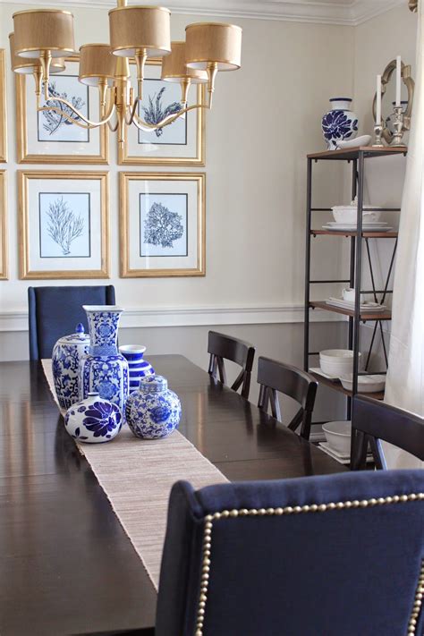 Dining out in your new navy blue dining room. Pin on For the LOVE of Blue and White
