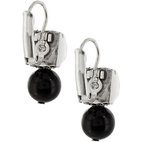 Meridian Bead Leverback Earrings Brighton