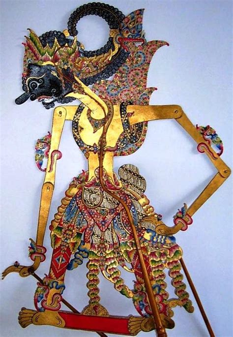 Beautiful Wayang Kulit The Character Is Gatotkaca From The Mahabharata Hindu Story For The