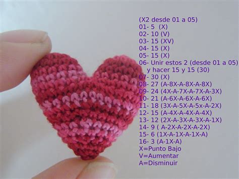 Patron De Corazon Crochet Heart Pattern Crochet Heart Crochet