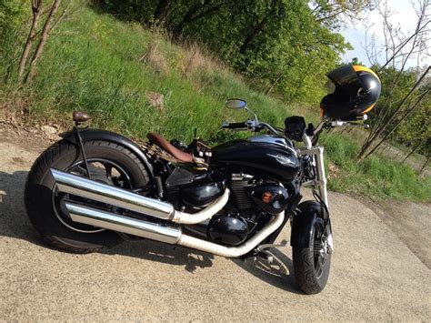 I love the huge front tire and how much the bike has been blacked out. Suzuki intruder m800 bobber Suzuki intruder/m50 boulevard ...