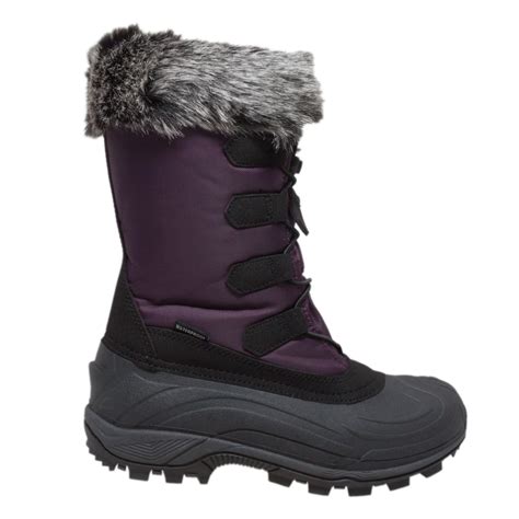 Womens Nylon Winter Boots Purple Size 6 Ebay