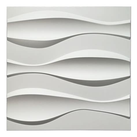 Art3d Wave Design Iii 197 In X 197 In Pvc 3d Wall Panel 12 Pack
