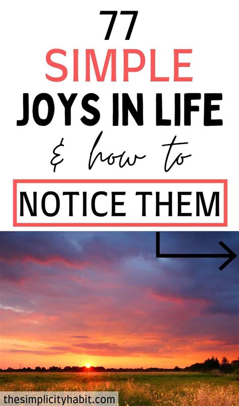 77 Simple Joys In Life And How To Notice Them The Simplicity Habit