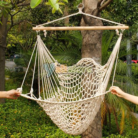Kids rope net hanging swing seat chair child outdoor garden hammock play toy. Hanging Swing Chair Weave Rope Hammock Outdoor Porch Yard ...