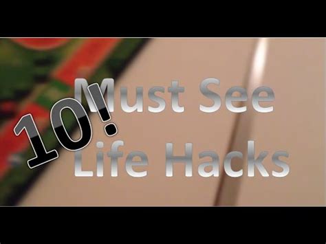 10 Simple Life Hacks You Must See YouTube