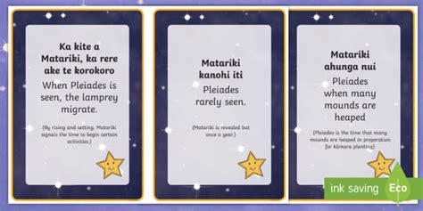 Matariki M Ori Proverbs Flashcards English Te Reo Hot Sex Picture