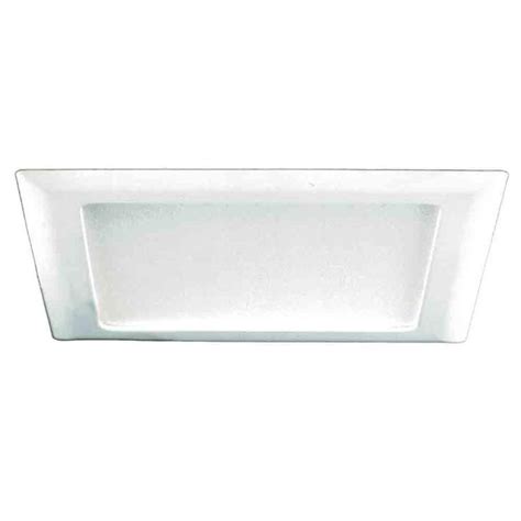 Halo 9 In White Recessed Ceiling Light Square Trim With Glass Albalite