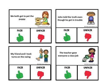 Pass the sack around and tell everyone they can take one. Fairness: Character Education and Social Skills Activities ...