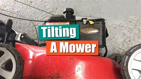 Tilting Lawn Mower Youtube
