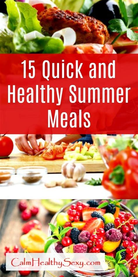 Healthy recipes options for every meal of the day. 15 Quick and Healthy Family Meals | Easy summer meals ...