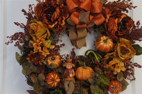Fall Wreath For Front Door 7900 Via Etsy Rich Colors With The