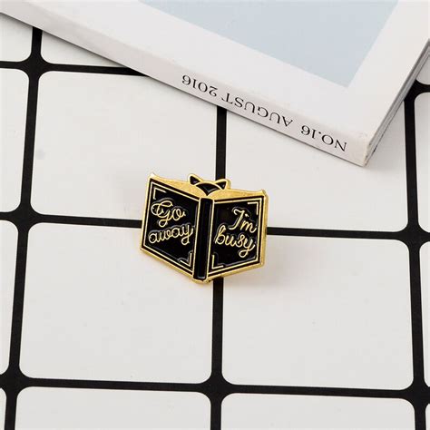 Buy Book Enamel Pin Brooches Metal Brooch Dont Bother