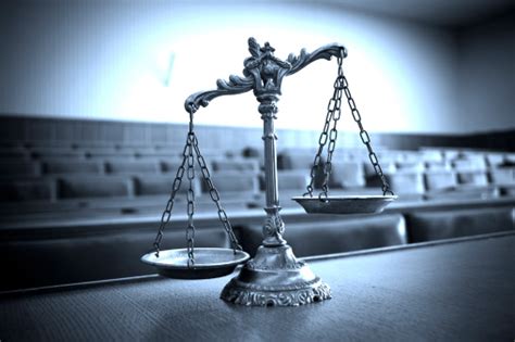 Decorative Scales Of Justice In The Courtroom Stock Photo Download