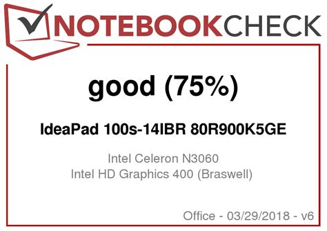 Lenovo Ideapad 100s 14ibr N3060 Hd 400 Laptop Review Notebookcheck