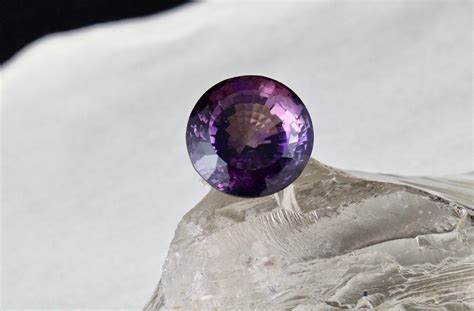 22mm Natural Amethyst Faceted Round Cut 4390 Carats Gemstone Etsy