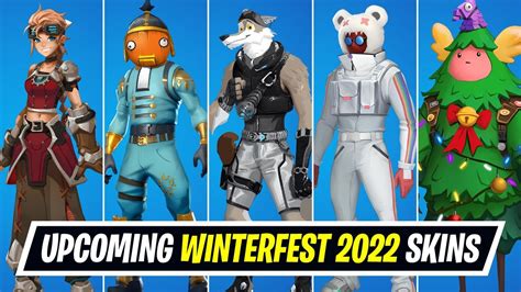 Upcoming Winterfest 2022 Christmas Skins In Fortnite Youtube