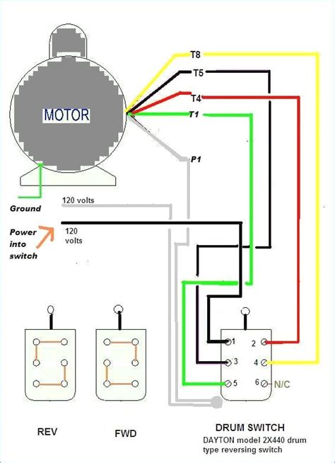 Single Phase Motor Reversing Wiring Diagram