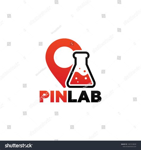 Pin Lab Logo Template Design Vector Stock Vector Royalty Free