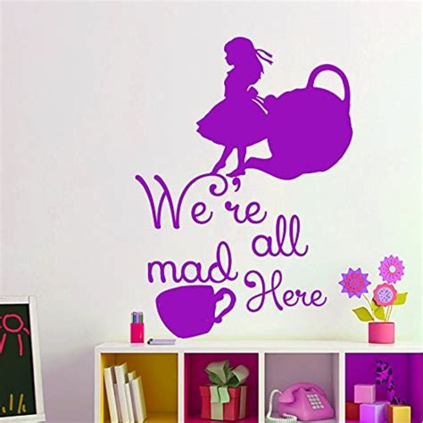 Alice In Wonderland Decor Wall Decals Quote Stickers Decal Vinyl For