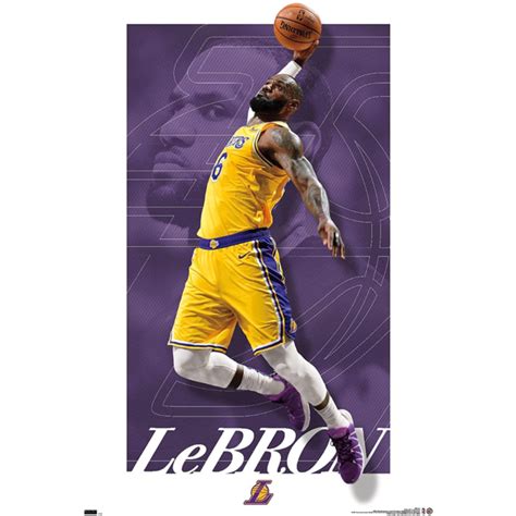 Nba Basketball La Lakers Lebron James Poster 019 By Impact Posters