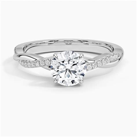 Twisted Engagement Ring Petite Twisted Vine Brilliant Earth