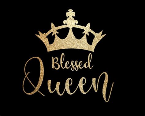 Blessed Queen SVG PNG Design for shirt Sublimation PNG for | Etsy