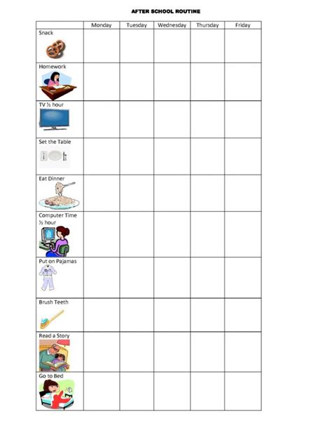 See 4 Ready Made Visual Schedules For Kids Autism Adhd And More
