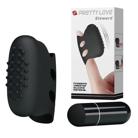 Prettylove Single Speed Silicone Finger Ring Vibrator Waterproof Clit