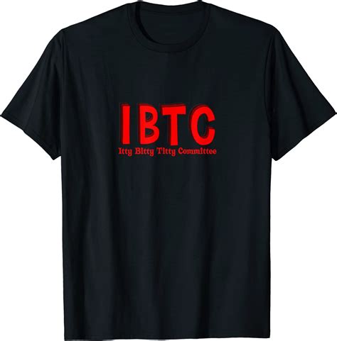 Itty Bitty Titty Committee T Women Small Boobs Ibtc T Shirt Clothing