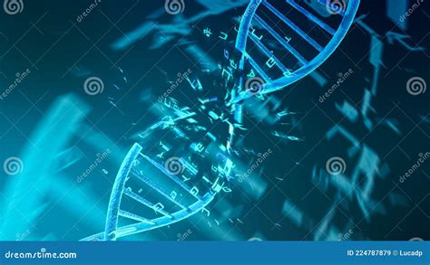 Alteración Del Adn Mutación Genética Stock De Ilustración Ilustración