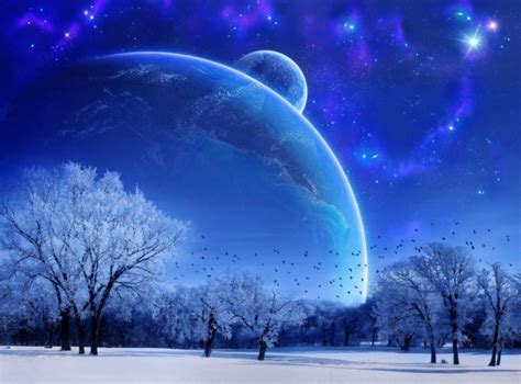 Stars Space Planet Galaxy Snow Hd Wallpapers Desktop And Mobile