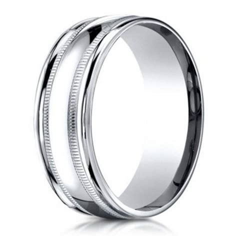 This palladium wedding band by coge is a masterpiece. Men's milgrain palladium wedding ring| 6mm: Just Men's Rings